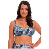 Fantasie Seraya Sands Underwired Gathered Full Cup Bikini Top - Denim